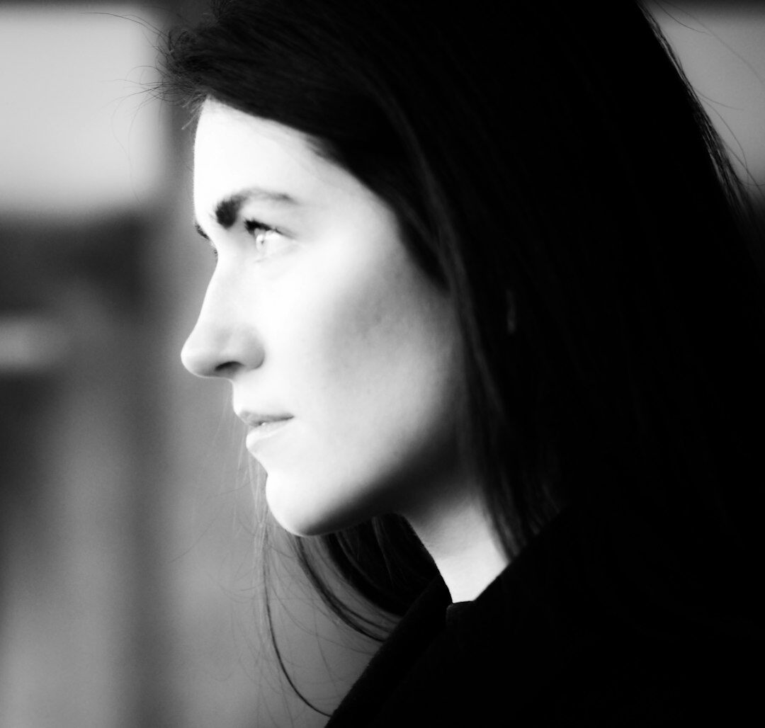 Portrait of a Swiss female journalist smiling
