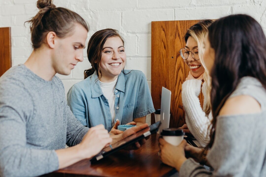 diverse youth group discussion