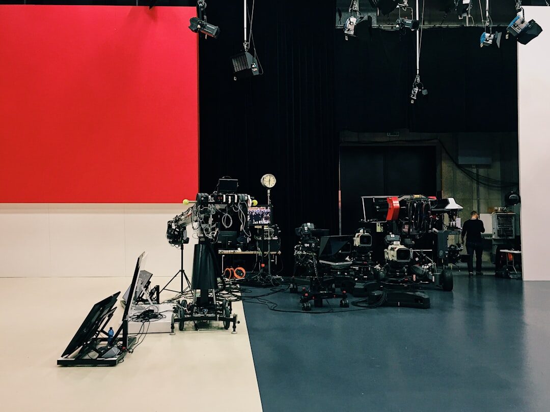 film set behind scenes